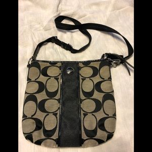 Coach brown cross body bag